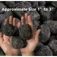 thumbnail image 2 of 10lb Large Black Lava Rocks, Lava Stones for Indoor Gas Fireplace and Outdoor Fire Pits with Propane and Natural Gas, 1-3 inch, 2 of 7