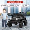 thumbnail image 2 of CazToi Camión Infantil 12V 4x4 Control Remoto Bluetooth Luces LED Ruedas EVA, 2 of 8