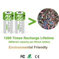 thumbnail image 3 of Pilas recargables C CAMELCELL 5000 mWh USB Tipo C, paquete de 2, 3 of 8