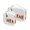Tulipa, variant on Clear Makeup Bags with Handle Large Opening 2 Pack Set Toiletry Bag Quart Size Bag, for Women Man Traveling Travel Essentials, Toiletries and Other. Tulipa Blue Leaf