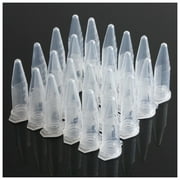LINDMEYERS 25x Mini Plastic Vial Tube Sealed Centrifuge Snap Cap Clear 1.5mL Tiny Liquid