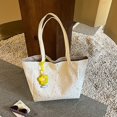 thumbnail image 7 of Hsqqdc Large Canvas Tote Bag, Lightweight Star Spot Shoulder Handbag for Work Travel, 7 of 7