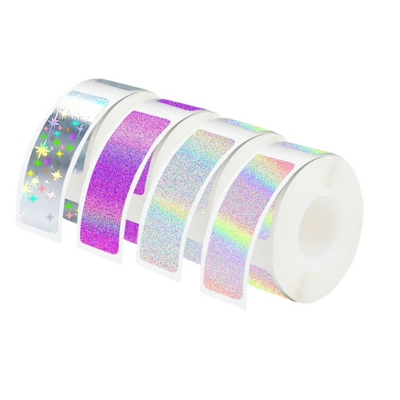 Thermal Color Label Tape Compatible with Phomemo D30/Q30/D35 Thermal Self-Adhesive Sticker Rolls, Compatible with Non-RFID Printers