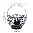 thumbnail image 3 of Wrought Iron Fruit Basket, Countertop Storage Organizer with Open Wire Design for Fresh Produce, Eggs, Snacks, and Bread, Durable Metal Kitchen Counter Basket for Home Organization, 3 of 6