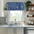 thumbnail image 5 of July 4th Valances Patriotic Decorations 54"*18" Rod Pocket Short Window Curtains for Kitchen, Bedroom, Living Room, Independence Day Memorial Day Presidents Day Home Decor, 5 of 6
