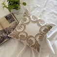 thumbnail image 2 of The HomeCentric Decorative Beige Pack of 2, 18"x18" (45x45 cm) Pillow Covers, Linen Embroidery, Jute Pearl Throw Pillows For Sofa, Floral Pattern Contemporary Style Easter - Maisy, 2 of 11
