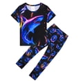 thumbnail image 2 of ATAIKU 3-12Y Boys Pajamas Set Sleeves Top and Pants 2 Pieces Summer Pjs Set Kid Shark Sleepwear, 2 of 9