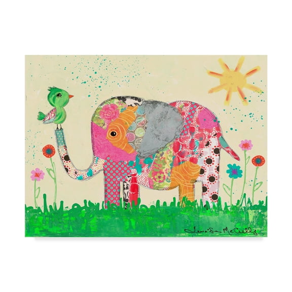 Trademark Fine Art 'Mosaic Elephant' Canvas Art by Jennifer McCully