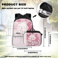 thumbnail image 2 of Bulopur Cute Axolotl Print Kids Backpack Set 4 Pcs Sweet Floral Breathable Kids School Bag with Lunch Box, Pencil Case and Water Bottle Cover for Kawaii Axolotl Lover Toddler Girls, 2 of 8