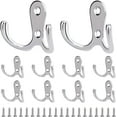 thumbnail image 1 of Kitchen Wall Mounted Bi-Metal Hook with Screw Cap (Silver) 10 Pieces, 1 of 5