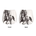 thumbnail image 3 of Balery Cowboy Ride A Horse Pattern Women's Running Shorts with Liner 2 Pockets Elastic Workout Athletic Gym Yoga Shorts-Small, 3 of 7