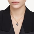 thumbnail image 5 of Collar Swarovski Sublima Moon con cristales oscuros, oro rosa, 5 of 5
