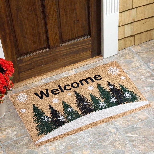 SIfdSeng Get it Fast Festive Christmas Doormat Non Indoor/Outdoor Holiday Rug for Home Decoration for Adding Festivity To Your Home!
