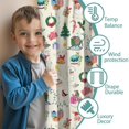 thumbnail image 3 of Blackout Kids Curtains,Beige Christmas Santa Pattern Childrens Insulated Curtains Set Of 2,Bedroom Essentials,Toddler Room Decor 42"x54", 3 of 5
