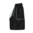 thumbnail image 4 of Wdfiry Big and Tall Mens Solid Color Stretch Pockets Athletic Shorts Elastic Waist Drawstring Plus Size Summer Casual Workout Shorts, Size M-5XL, 4 of 8