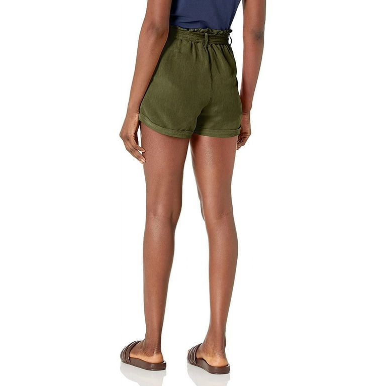 Lucky Brand Linen Paperbag Waist Short - Women's Shorts Denim Jean Short in  Capulet Olive, Size XL 