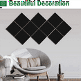 thumbnail image 3 of 24 Pack Self Adhesive Acoustic Foam Panels Fireproof Soundproofing Treatment Wall Panel,Reduce Noise Foam for Studio,Etc,24 x Soundproofing Foam,Black, 3 of 9