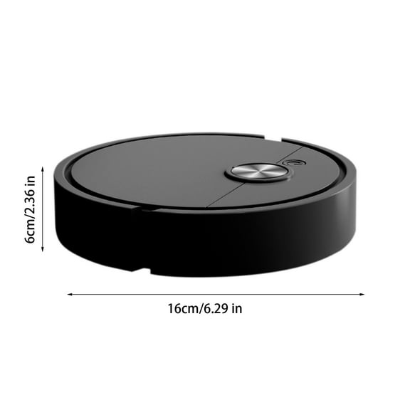 Black Black 3 In 1 Rechargeable Robotic Vacuum Cleaner For Home Sweeping And Mopping Robot With 2 Replacement Cloths