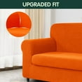 thumbnail image 4 of CHUN YI Stretch 2-Piece Checks Sofa Cover with Cushion Cover Slipcover, 4 of 6
