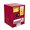 Red, variant on Flammable Cabinet 4 Gallon Flammable Safety Storage Cabinet, 17" x 17" x 22" Cold-Rolled Steel Adjustable Shelf Flammable Liquid Storage Cabinet for Home Use