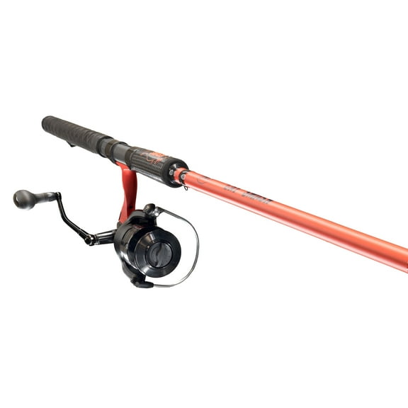 Lew's Cat Smash Spinning Reel and Fishing Rod Combo, 7-Foot 2-Inch Rod, Size 50 Reel, Red