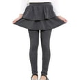 thumbnail image 1 of YAZI Girls Leggings with Skirt Warm Kids Leggings Tutu Pants 2-14 Years, 1 of 3