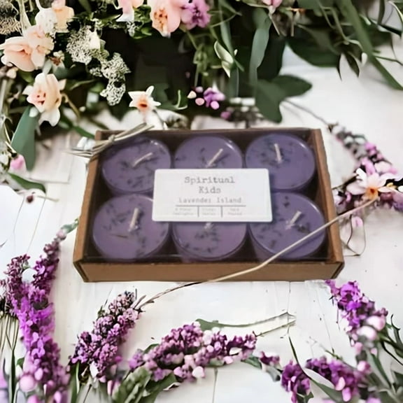 Lavender Island Soy 6 Count Tealights Hand Poured With Fragrant/Essential Oils