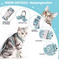 thumbnail image 4 of Floral Pattern Cat Harness with Lead Cat Lead with Harness for Cats with Round Lanyard Escape Proof Adjustable Chest Strap Suitable for Small and Medium Cats, 4 of 5