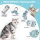 thumbnail image 4 of Arnés para gatos con diseño floral con correa Correa para gatos con arnés para gatos con cordón redondo Correa ajustable para el pecho a prueba de fugas Adecuado para gatos pequeños y medianos, 4 of 5