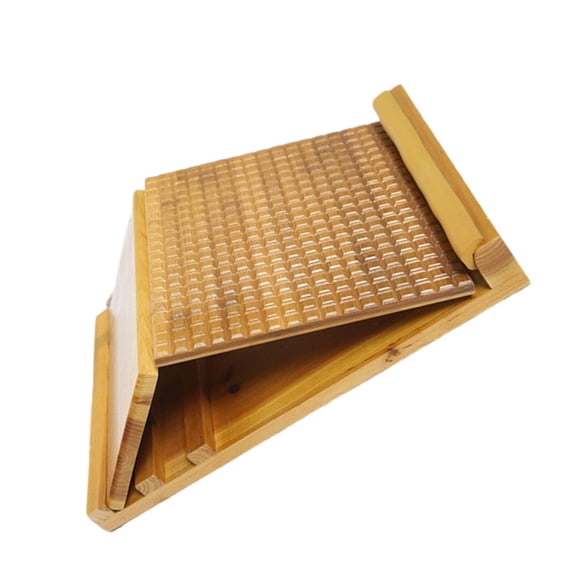 Zeiwohndc Wood Slant Board Fitness Stepper With Ergonomic Surfaces Leg Stretcher