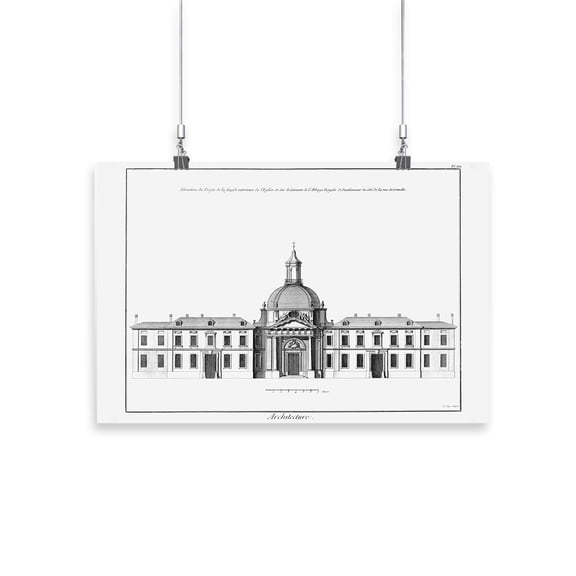 Architectural Elevation I Poster - Denis Diderot Designs,