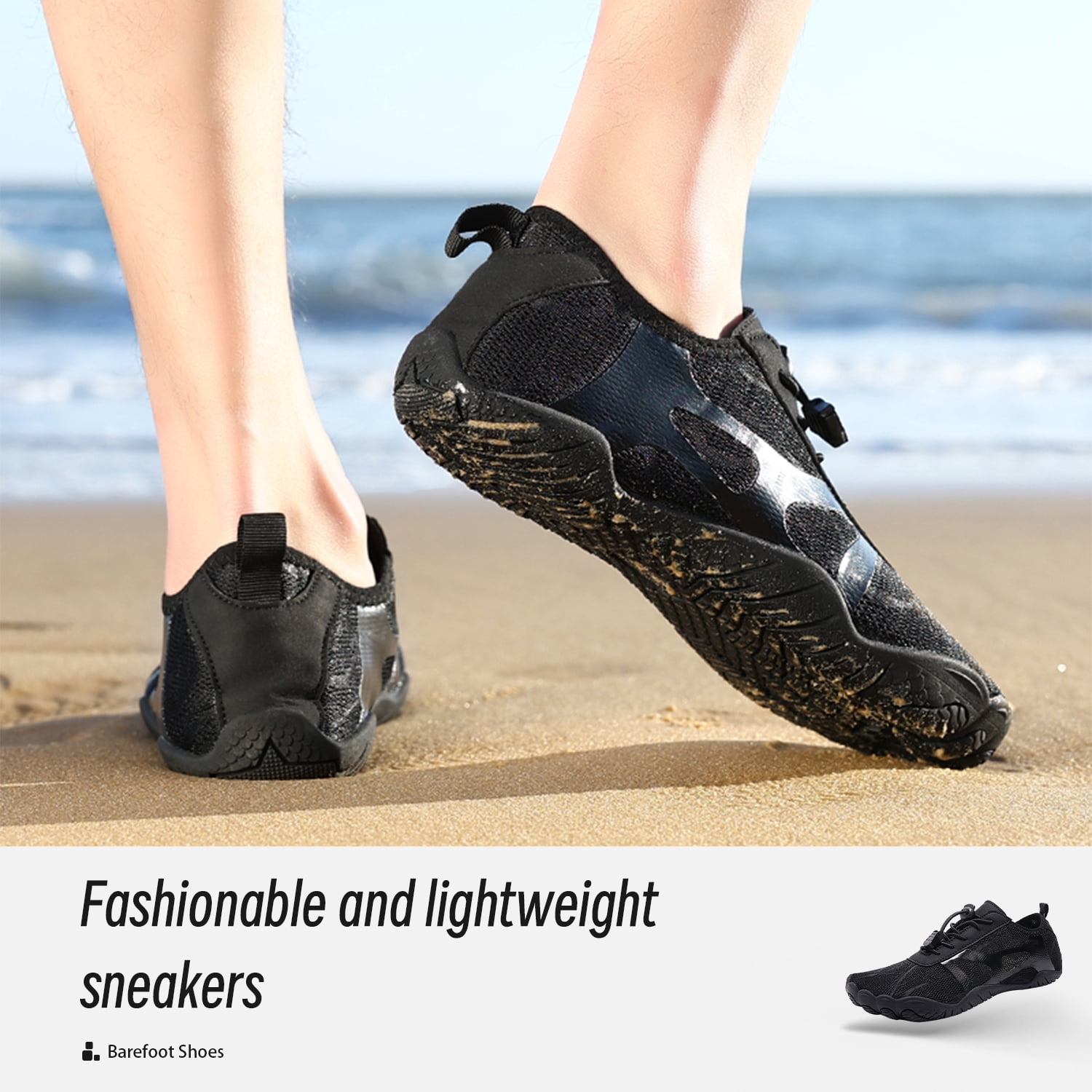 HOYUFEI Hike Barefoot Shoes for Women, Womens Water Shoes, Hiking Healthy Footwear - Wide Toe Box Non-Slip Outdoor Sports Zero Drop Shoes