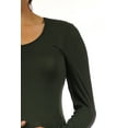 thumbnail image 3 of 24/7 Maternity Plus Women's Long-sleeve Scoop Neck Tunic Top, 3 of 4