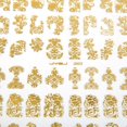 thumbnail image 3 of 108 Pcs 3D Hollow Nail Art Stickers (Gold), 3 of 4