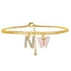 thumbnail image 1 of Tobilleras para mujer, tobilleras con iniciales, pulseras de playa para mujer, tobillera de 26 letras, pulseras de tobillo, joyería de playa, pulseras de playa, 1 of 3