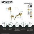 thumbnail image 4 of Kingston Brass KX10200SD Vintage Hand Shower Kit, Matte Black, 4 of 5