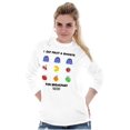 thumbnail image 3 of PACMAN Fruit and Ghosts for Breakfast Unisex Plus Size Long Sleeve Shirt Brisco Brands 2X, 3 of 5