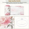 thumbnail image 4 of Pink Linen Drum Lampshades Pink Floral Vintage Rose Boho Peonies Soft Pink White 13"x13"x10" Light Shade for Table Lamps Floor Lamps Drum Lamp Shades Lampshade Replacement Assembly Required, 4 of 8