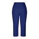 thumbnail image 4 of pantalón elástico de cintura alta 3/4 para mujer pantalones de pierna capris anchos con ajuste activo casual pantalones con bolsillos azul / 3xl, 4 of 7