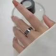 thumbnail image 1 of Ring Men Stainless Steels Jewelry Japanese Style Polished Lover Band Luxurious Delicacy Shiny Design Present Charm Smooth and Polished Inner Diameter 18mm, 1 of 8