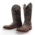 thumbnail image 5 of The Western Shops Men's Leather Crocodile Print Midcalf Square Toe Western Cowboy Boot, 5 of 6