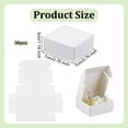 thumbnail image 2 of 50 cajas pequeñas de cartón de 2,8 x 2,8 x 1,2 pulgadas, cuadradas, para joyería, tipo Kraft, para envíos, cajas de cartón corrugado, cajas de regalo de cartón blanco., 2 of 9