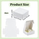 thumbnail image 2 of 50 cajas pequeñas de cartón de 2,8 x 2,8 x 1,2 pulgadas, cuadradas, para joyería, tipo Kraft, para envíos, cajas de cartón corrugado, cajas de regalo de cartón blanco., 2 of 9