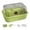 Green, variant on Melvexa Hamster Cage 13.39 in X, 360° Panoramic View with Top Cover, for Dwarf Hamsters Gerbils and Small Mice, Yellow