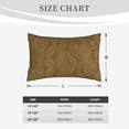 thumbnail image 6 of YFYANG Super Soft Rectangular Plush Cushion Cover (Without Pillow Insert), Brown Abstract Art Comfort and Non-Pilling Hidden Zip Bedroom Sofa Pillowcases, 20"x30", 6 of 9