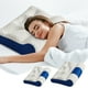 thumbnail image 1 of Almohada de espuma viscoelástica cervical Soporte ergonómico para el cuello | Cojín ortopédico contorneado para personas que duermen de lado, espalda y boca abajo | Cubierta azul de punto, 1 of 9