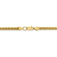 thumbnail image 4 of 14K Yellow Gold chain Spiga (Wheat) 16 in 3.45 mm 3.45mm Semi-solid Wheat, 4 of 5