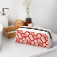 thumbnail image 7 of Uemuo Tomatoes Printed Leather Pencil Case, Pencil Pouch, Portable Pencil Bag, Pen Case for& Office, 7 of 7