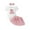 Pink, variant on MEZZALL Baby Short Sleeve Skirt Set Girls Embroidered Cute Bear Clothing Gold Silk Skirt Breathable Dailywear, Pink, 3-6 Months