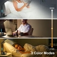 thumbnail image 2 of Desk Lamp, LED Desk Lamps for Home Office, Wireless Charger Touch Table Lamp with Pen Holder, Dimmable Office Desk Light with Clock, Alarm, Date, Temp, Foldable Lamp for Table Bedroom Office, Black, 2 of 7